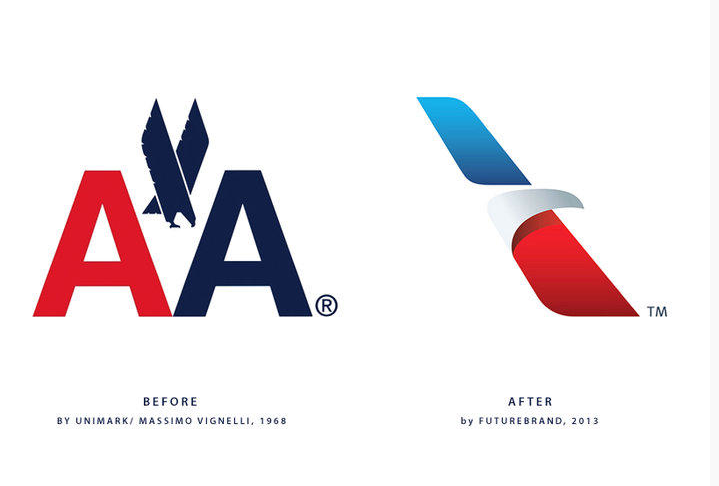 The new American Airlines logo